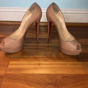 Christian Louboutin Patent-Leather Platform Pumps